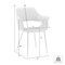 Armen Living Gigi Pink Velvet Dining Room Chair with Gold Metal Legs, PK2 LCGICHPINK - alternate 4